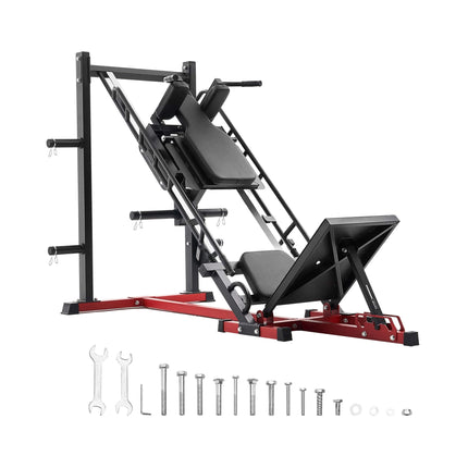 Rovix 2000LBS Adjustable Leg Press And Hack Squat Machine For Home Gym Workouts