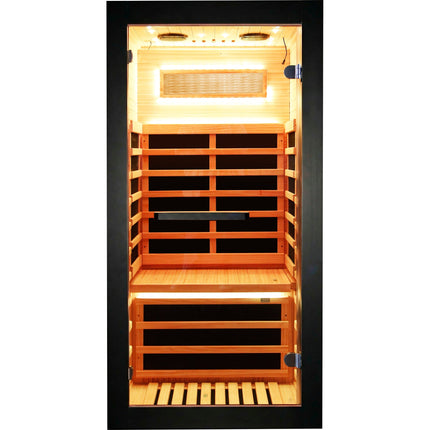 Single-person sauna cabin