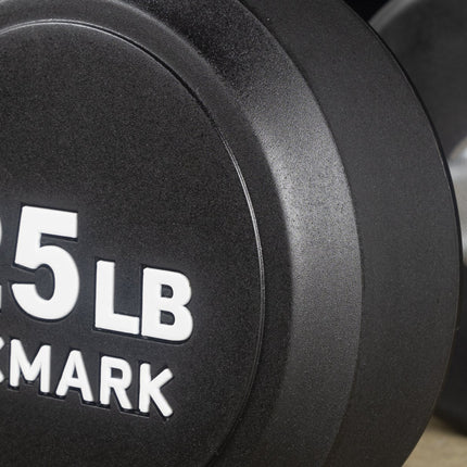 Round Commercial Urethane Dumbbells  (5-50 lb and 5-75 lb Sets)
