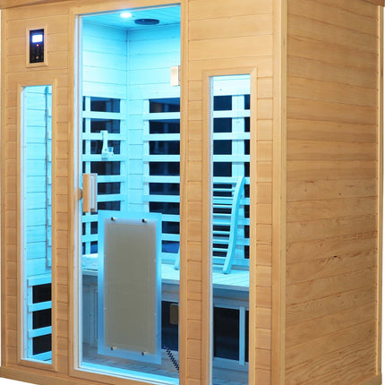 Low EMF Three person Far infrared sauna room (Roof & Floor)