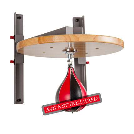 Wall Mounted Speed Bag Platform with Shackle Swivel for MMA and Boxing