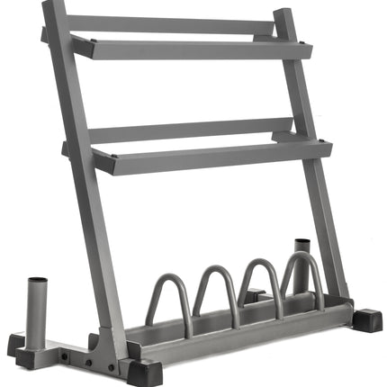 All-In-One Storage Solution, Dumbbells, Weight Plates and Barbells