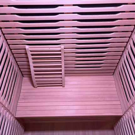 Blisspod | Milano | Full Spectrum Sauna Canadian Hemlock Ultra Low EMF | 6 Far Infrared & Red Glass Heater & Chromotherapy | 2 Person
