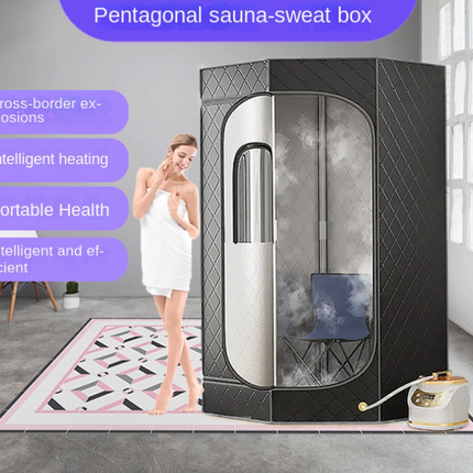 Portable Sauna Tent Five-Sided Home Bracket Steam Bath Box