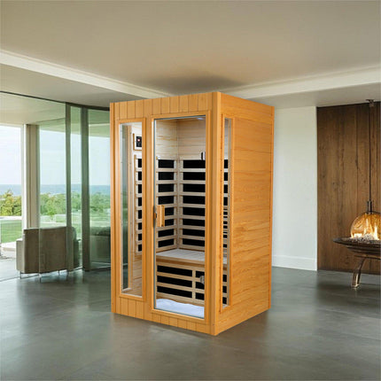 Hemlock Two-person far infrared roof embedded indoor sauna room