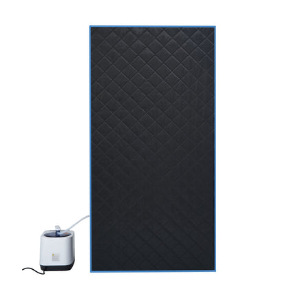 Portable Black Full Size Steam Sauna tent–Personal Home Spa, with Steam Generator, Remote Control, Foldable Chair, PVC pipes. Easy to Install,fast heating, with FCC & UL Certification.