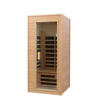 Hemlock One-person far infrared roof embedded indoor sauna room (Left & Right)