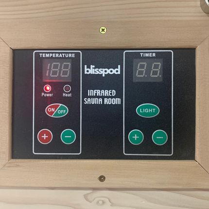 Blisspod | Vienna | Far Infrared Sauna | Canadian Hemlock Very Low EMF | 72.8"H x 35.4"W x 25.6"D | 1 Person