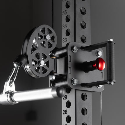 Commercial Half Rack Functional Trainer with Lat Pulldown and Low Row