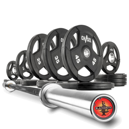 Chisel Olympic Weight Plates & Bar Set Builder