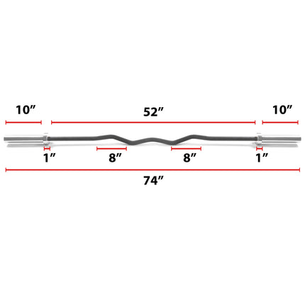 Convict 6ft Rackable Curl Bar