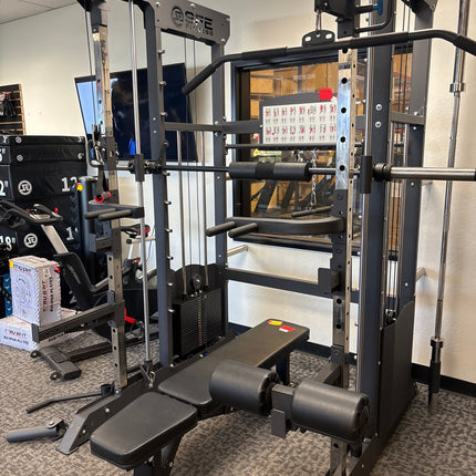 All-in-One Home Gym, Power Rack w/ Smith Machine & Functional Trainer w/ 2x - 220lb weight stacks (New)