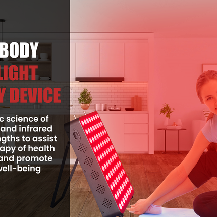 EXESAS 80 LED, 400W Dual-Chip, Red Light Therapy Device for Full Body 660nm & 850nm Infrared LED Panel for Beautiful Skin, Weight & Pain Management