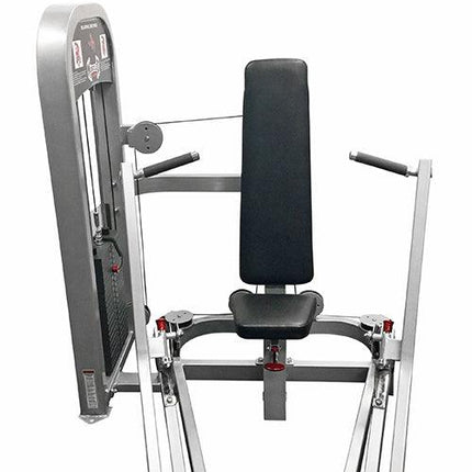 Classic Iso Lateral Chest Press - Muscle D Fitness -  Adjustable - Seated Pin Selectorized Weight
