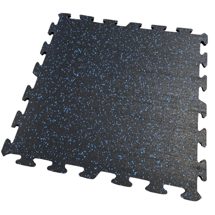NEW Hammer Clad 18mm (3/4" Nominal) Premium Rubber Floor Tiles and Gym Tile Flooring Interlock