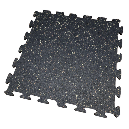 NEW Hammer Clad 18mm (3/4" Nominal) Premium Rubber Floor Tiles and Gym Tile Flooring Interlock