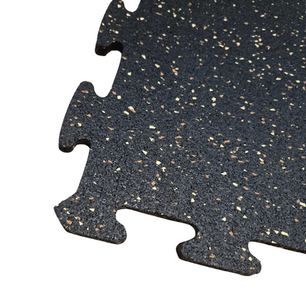 NEW Hammer Clad 18mm (3/4" Nominal) Premium Rubber Floor Tiles and Gym Tile Flooring Interlock