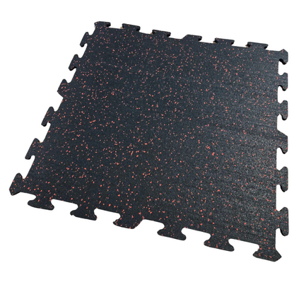 NEW Hammer Clad 18mm (3/4" Nominal) Premium Rubber Floor Tiles and Gym Tile Flooring Interlock