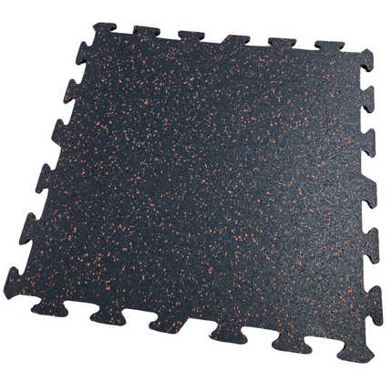 NEW Hammer Clad 18mm (3/4" Nominal) Premium Rubber Floor Tiles and Gym Tile Flooring Interlock