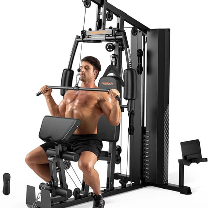 Multi-Function Home Gym  154lbs Leg Press  & Cable Exercises