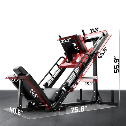 Pro-Grade Leg Press for Home Gyms Hack Squat Included