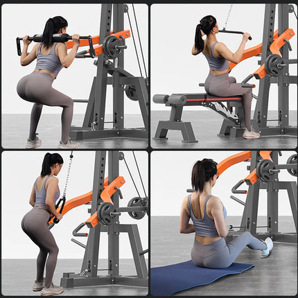 Multi-Functional Squat and Pull-Down Machine