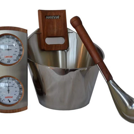 Harvia Steel Accessories Set Stainless Steel - Finnish Sauna Builders