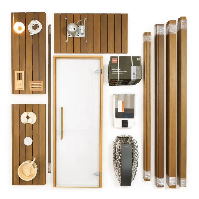 Custom Indoor Sauna Room - 4' x 6' x 8' - Finnish Sauna Builders
