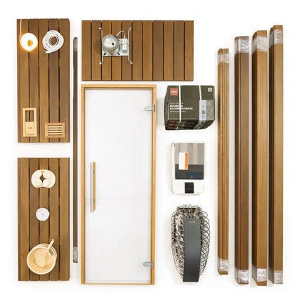 Custom Indoor Sauna Room - 8' x 8' x 8' - Finnish Sauna Builders
