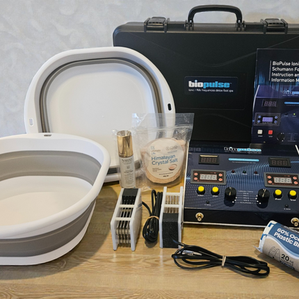 BioPulse 2 Person Ionic Detox Foot Spa with frequencies