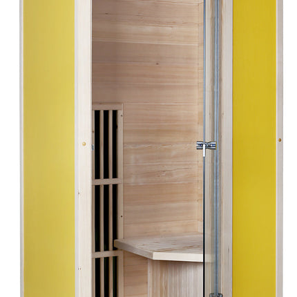 Blisspod | Vienna | Far Infrared Sauna | Canadian Hemlock Very Low EMF | 72.8"H x 35.4"W x 25.6"D | 1 Person