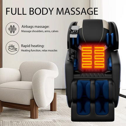 Airvana Imperium Full-Body Zero Gravity Massage Recliner Chair With Ambient Lighting