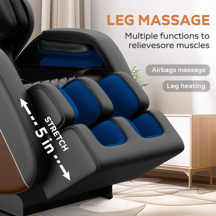 Airvana Sovereign Zero Gravity Massage Chair With Six Massage Rollers