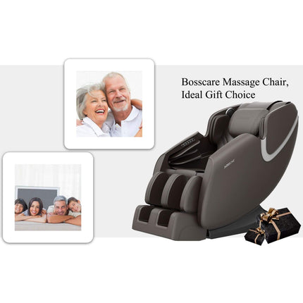 Bosscare Full-Body Zero-Gravity Leather Massage Chair With Zero Gravity And Bluetooth [GR8012]