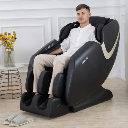 Bosscare Full-Body Zero-Gravity Leather Massage Chair With Zero Gravity And Bluetooth [GR8012]