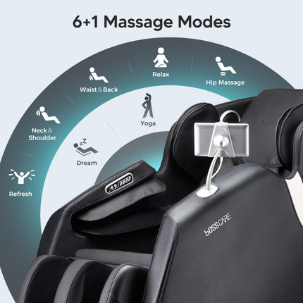 Bosscare Full Body Zero Gravity Shiatsu Recliner Massage Chair With AI Voice & App Control