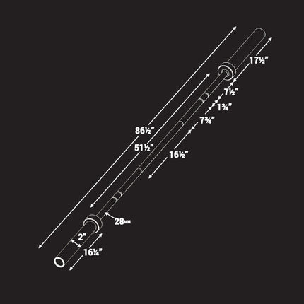 Catahoula IWF Men’s Training Bar, 190,000 PSI, 28mm Grip, US Cerakote