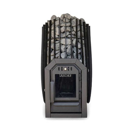 Cozy Heat SW Thru-Wall Wood Burning Sauna Stove With Sauna Stones [COZY SW-TW] (SAK69342)