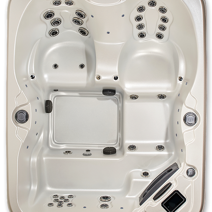 Quattro Hot Tub 4-Person Spa – Compact Design with Lounger and Captain’s Chair
