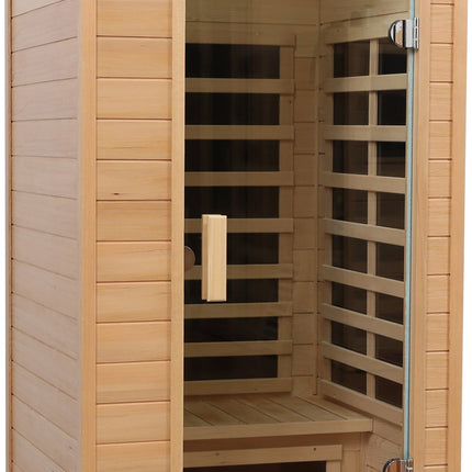 Hemlock One-person far infrared roof embedded indoor sauna room (Left & Right)