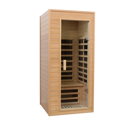 Hemlock One-person far infrared roof embedded indoor sauna room (Left & Right)