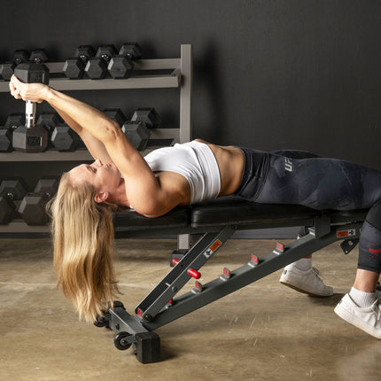 Ox Series Adjustable Flat, Incline, Decline (FID) Weight Bench