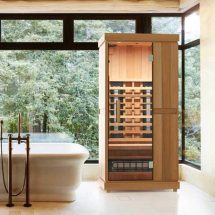 Finnmark FD-1 Full Spectrum 1-Person Home Infrared Sauna With Bluetooth Audio [FD-KN001]