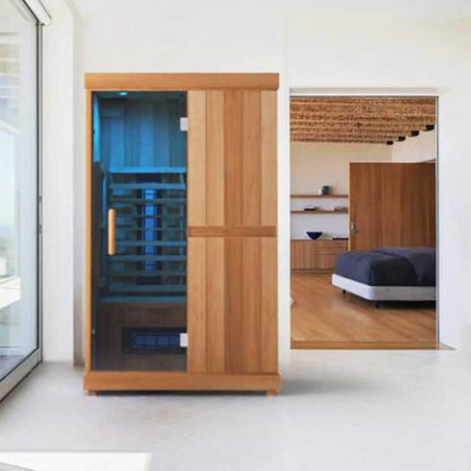 Finnmark FD-2 Full-Spectrum 2-Person Home Infrared Sauna With Built-In LCD Touchscreen Controller [FD-KN002]