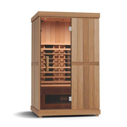 Finnmark FD-2 Full-Spectrum 2-Person Home Infrared Sauna With Built-In LCD Touchscreen Controller [FD-KN002]