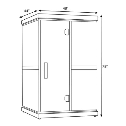 Finnmark FD-2 Full-Spectrum 2-Person Home Infrared Sauna With Built-In LCD Touchscreen Controller [FD-KN002]