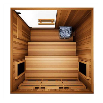 Finnmark FD-4 Trinity 2-Person Home Infrared & Steam Sauna Combo [FD-KN004]