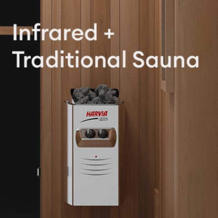 Finnmark FD-4 Trinity 2-Person Home Infrared & Steam Sauna Combo [FD-KN004]
