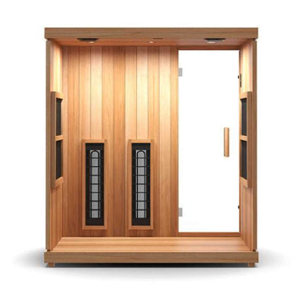 Finnmark FD-3 Full Spectrum 4-Person Capacity Home Infrared Sauna With Adjustable Sauna Feet [FD-KN003]
