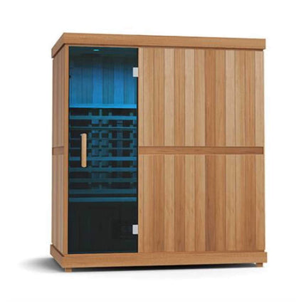Finnmark FD-3 Full Spectrum 4-Person Capacity Home Infrared Sauna With Adjustable Sauna Feet [FD-KN003]